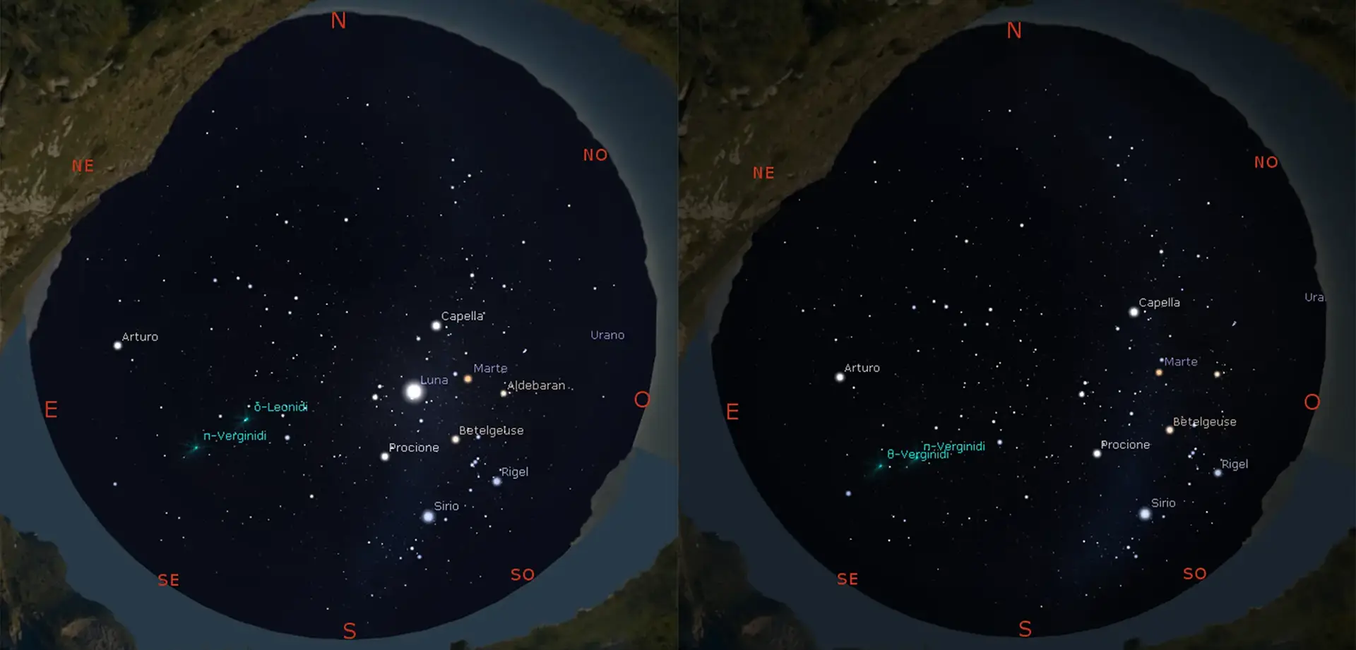 Costellazioni, pianeti e fasi lunari: il cielo dell'ultimo mese