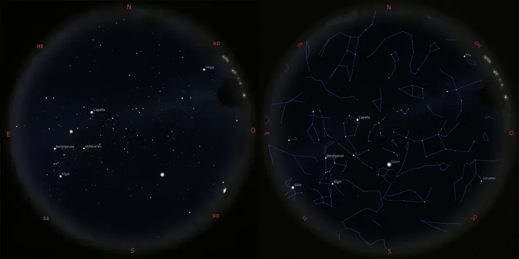 Il cielo del mese di novembre 2023 - Mitiche Stelle